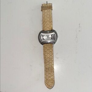 Tan Leather Strap Watch